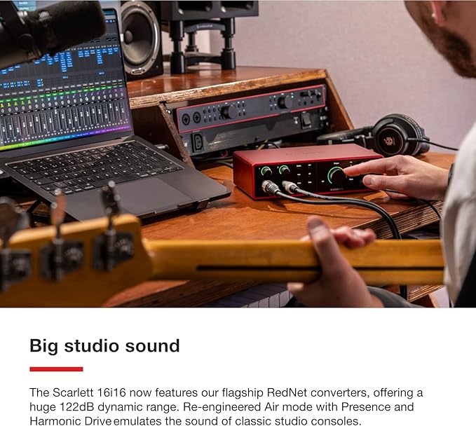 Focusrite Scarlett 16i16 4th Gen USB Audio Interface,