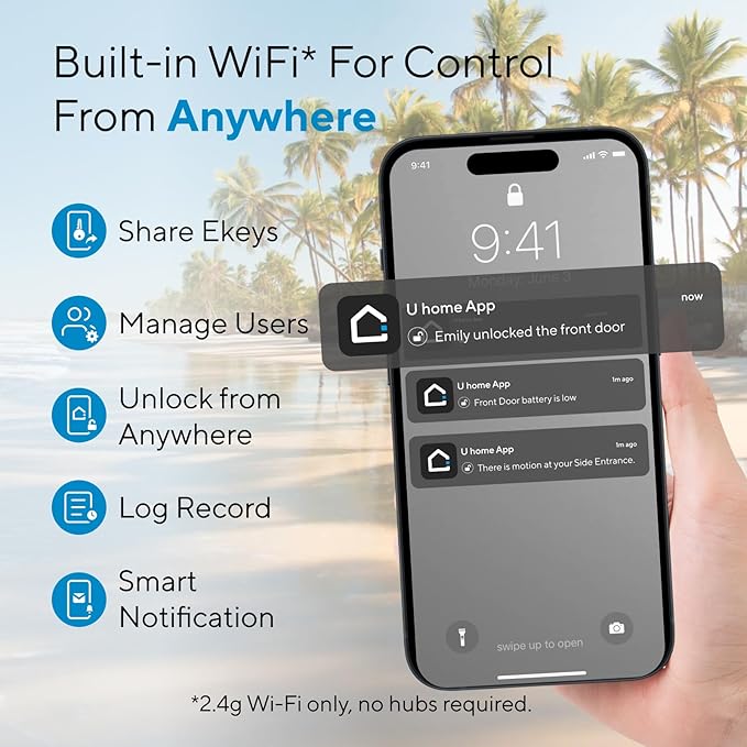 ULTRALOQ Bolt NFC Smart Deadbolt Lock
