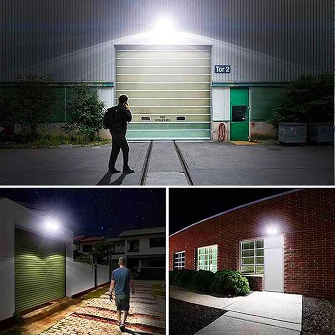 EMANER Motion Sensor Flood Light Dusk to Dawn, Outdoor LED Security Lights
