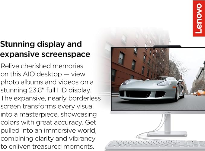 Lenovo IdeaCentre 24" FHD All-in-One Desktop Computer