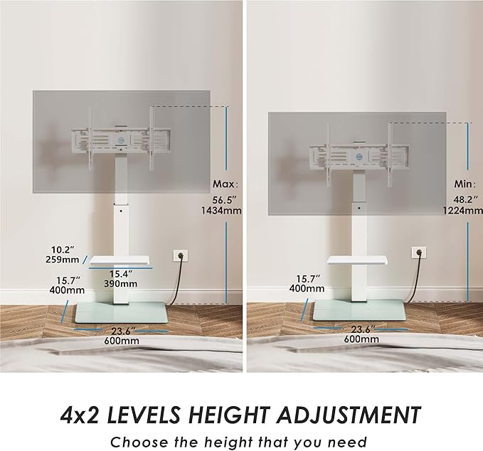 FITUEYES Floor TV Stand for 32-75 inch TV