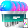 Linkind Smart Light Bulbs with Remote Control, Smart Bulb That Work with Alexa