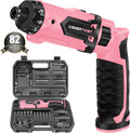 Enertwist Electric Screwdriver, 8V Max 10Nm Pink Cordless Screwdriver