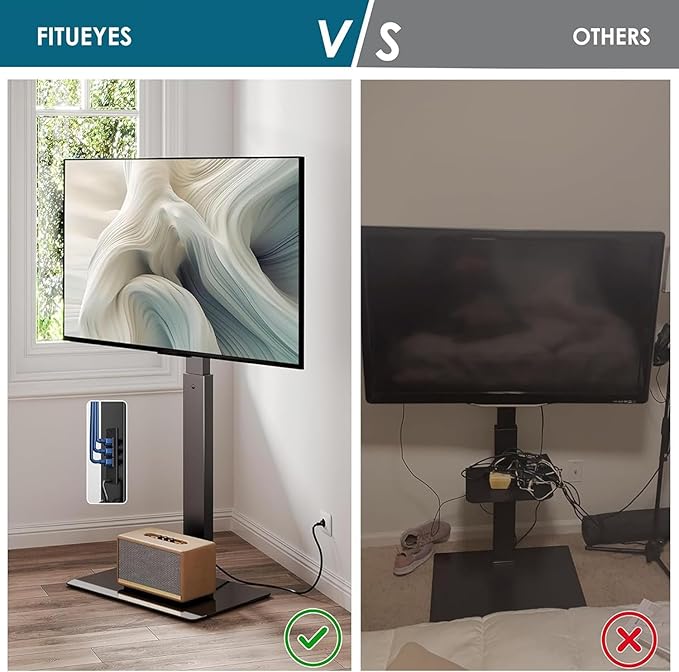 FITUEYES Floor TV Stand for 32-75 inch TV