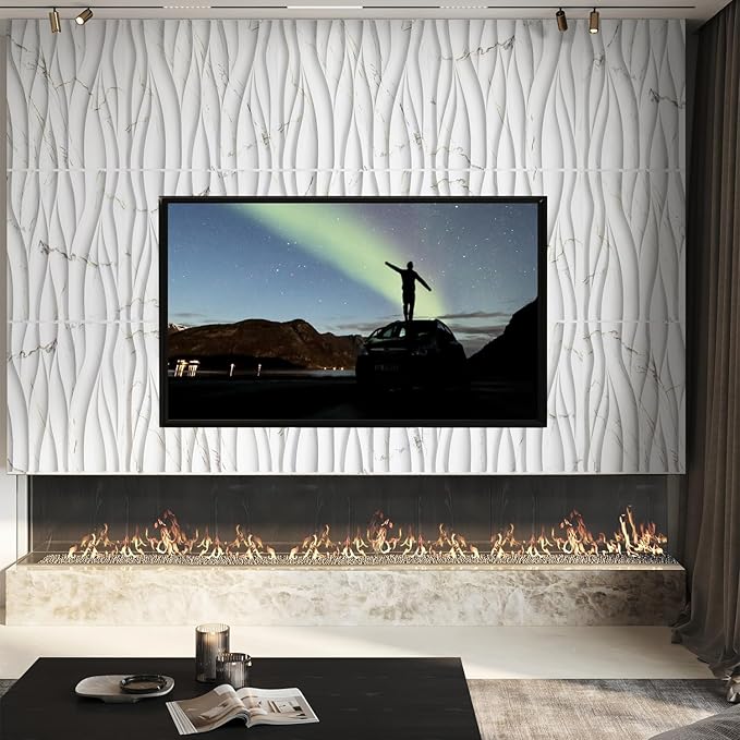 STICKGOO Wave Wall Panels for Interior Wall Decor, Decorative PVC Panels for