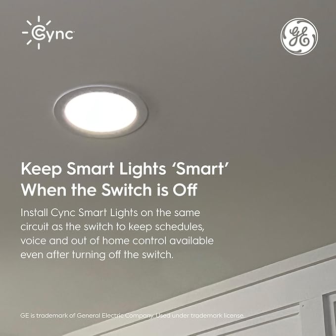 GE Cync Keypad Dimmer Smart Switch, Highly Customizable Dimmer Switch,