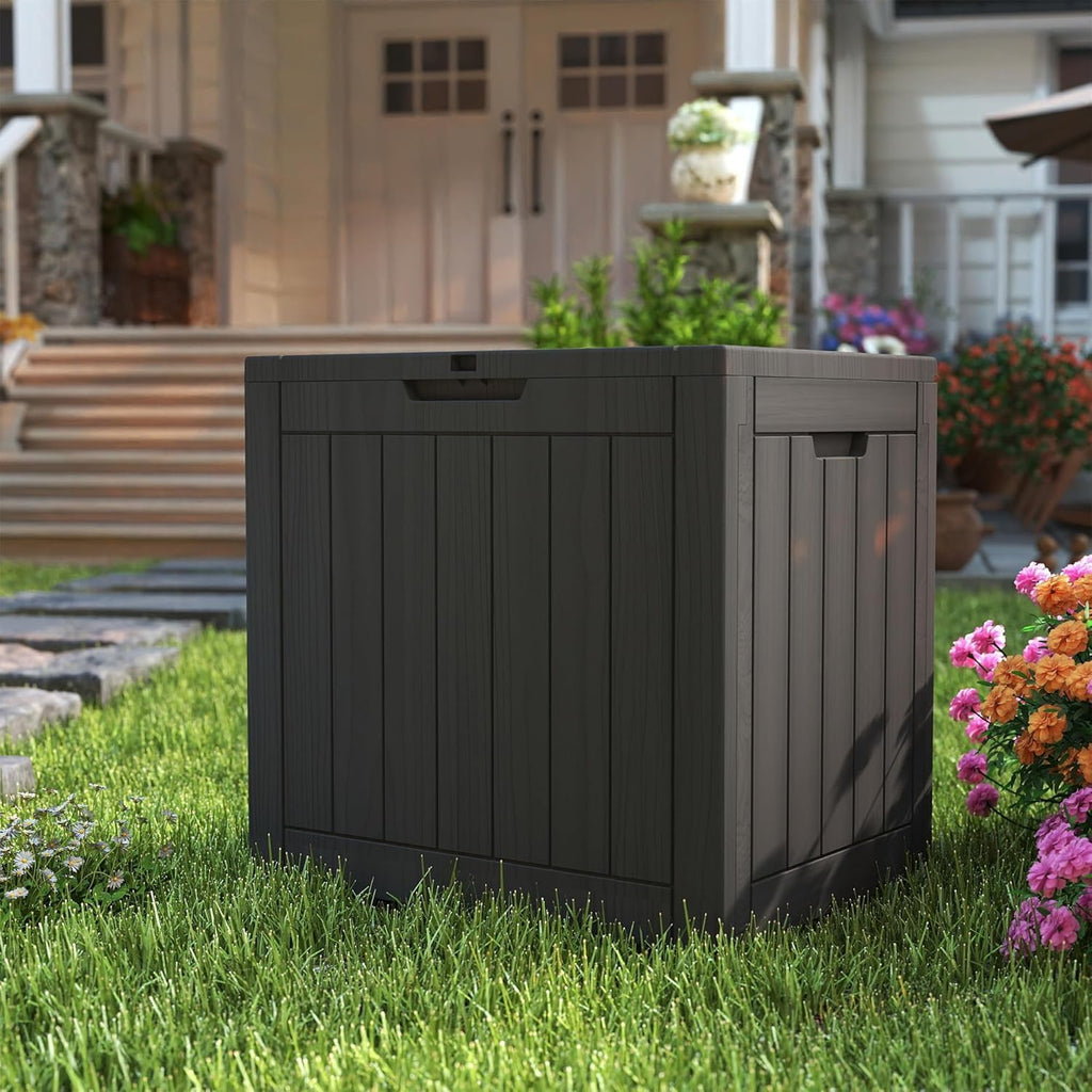 35 gallon pro deck boxes outdoor waterproof, outdoor shown in use