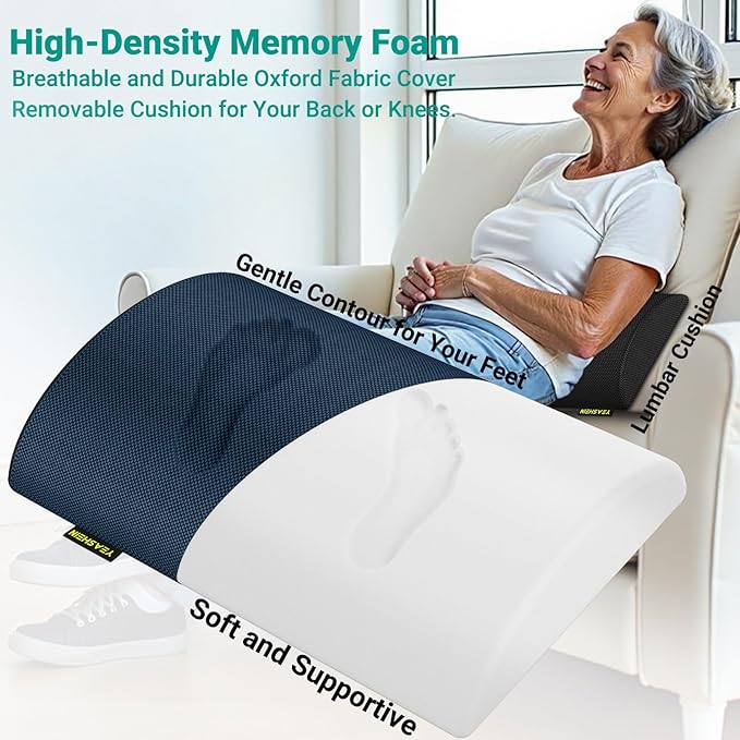 YEASHEIN Adjustable Foot Rest for Under Desk at Work, Ergonomic Under Desk