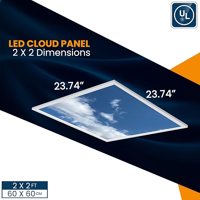 4 Pack 2x4 LED Flat Panel Light Drop Ceiling Fixture