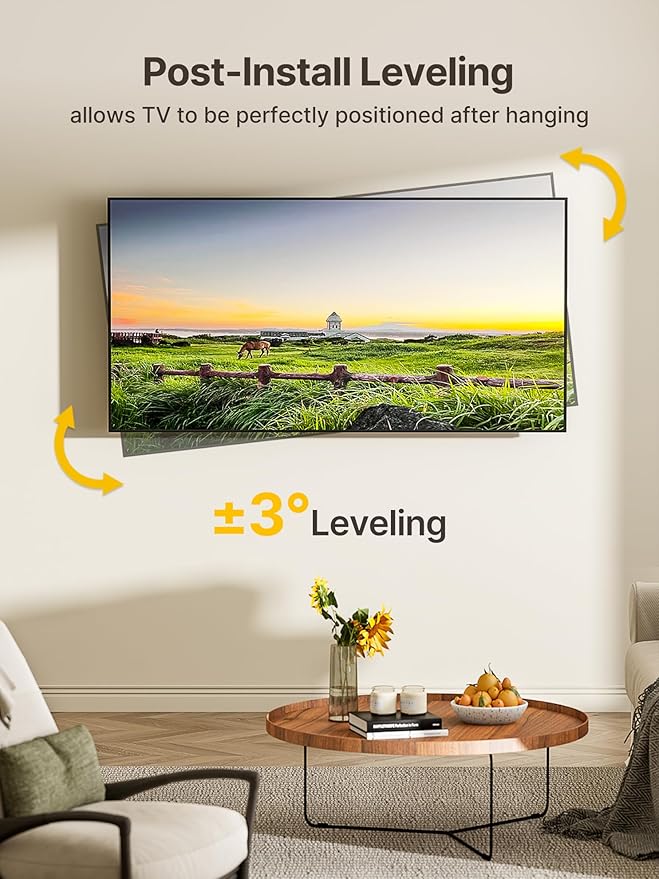 monTEK Long Arm TV Wall Mount for Most 23-65 Inch TVs, 37 Inch Long Extension