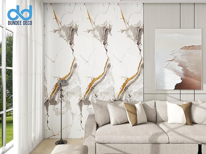 Dundee Deco Faux Marble Wall Panels - 2 ft X 4 ft - Glossy (4 Pack)