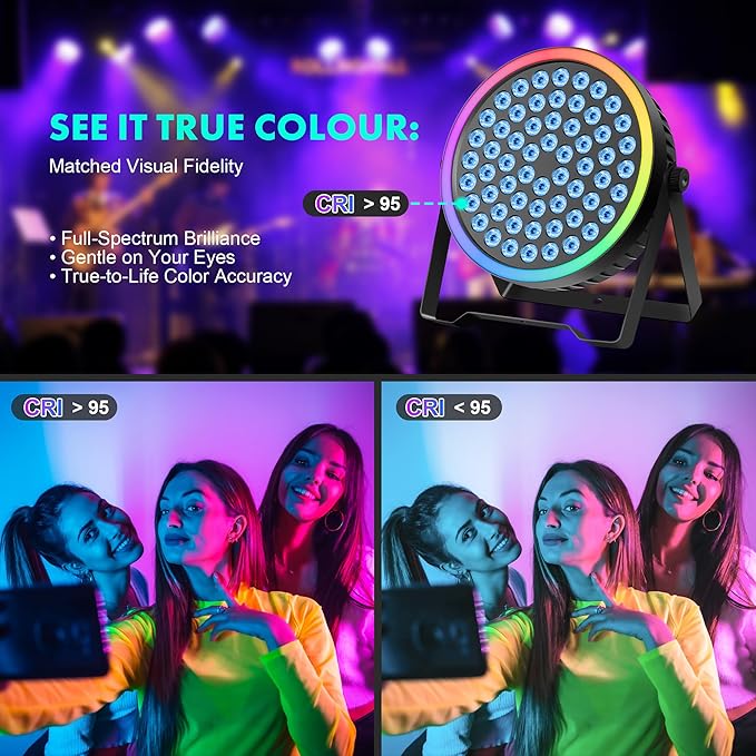 Sklydron RGB Stage Par Can Light (2Pack)