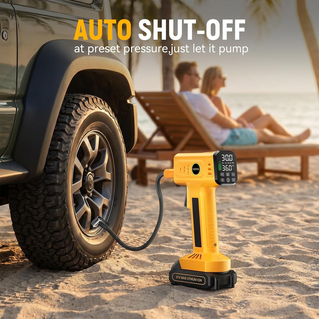 Tire Inflator Portable Air Compressor, Cordless Tire Inflator