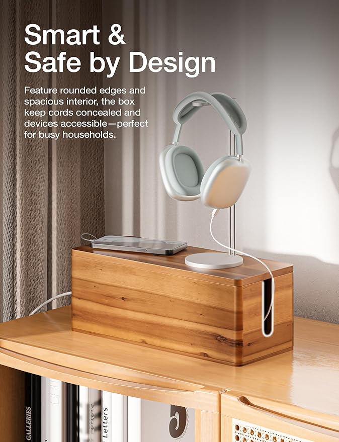 TIDITA Acacia Large Cable Management Box