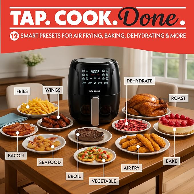 Gourmia Air Fryer - 6 Qt Large Capacity
