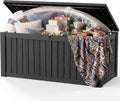 DRATO 310 Gallon Deck Boxes Outdoor Waterproof Large Outside Storage Box