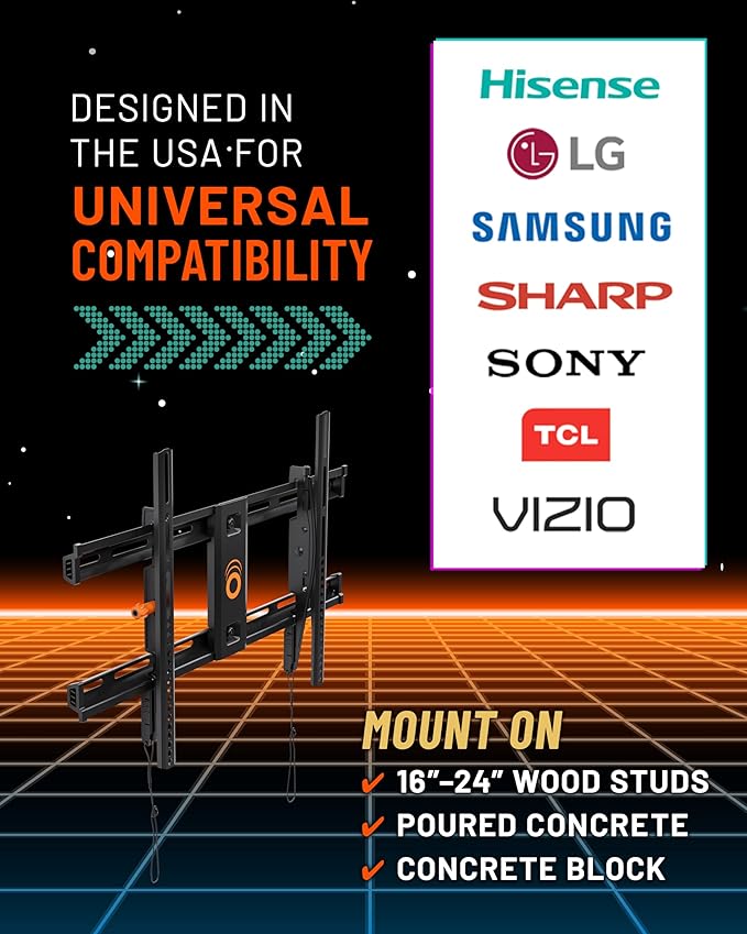 ECHOGEAR Wall Mount TV Bracket for TVs Up to 90"