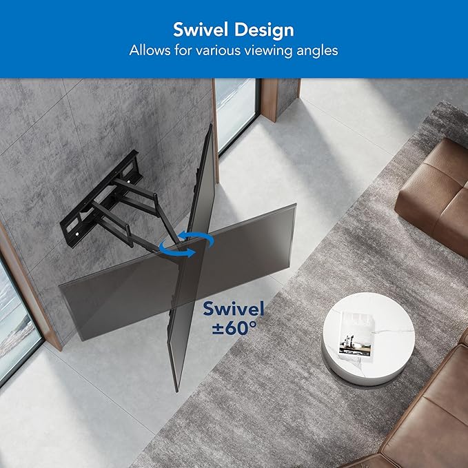 Mount-It! Heavy Duty XXL Full Motion TV Wall Mount