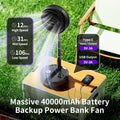 Socool 40000mAh Portable Fan Foldable Battery Rechargeable