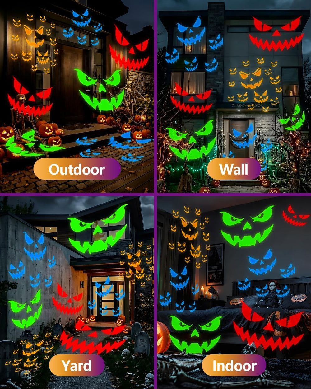 Ultra Bright Halloween Projector Lights Outdoor, Moving Eye Projection