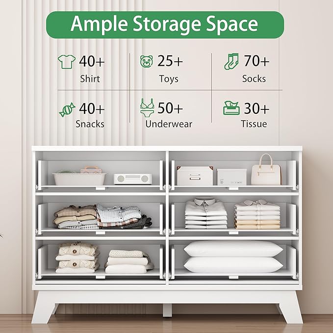 Fluted Dresser for Bedroom