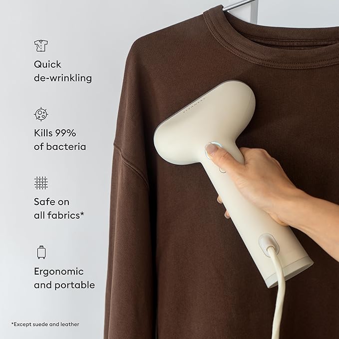 Steamery Handheld Clothes Steamer Cirrus 3, US Plug, Heated Ironing Plate