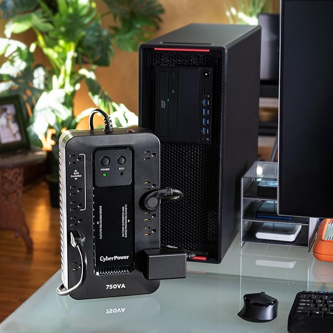 CyberPower EC750G Ecologic Battery Backup & Surge Protector UPS System