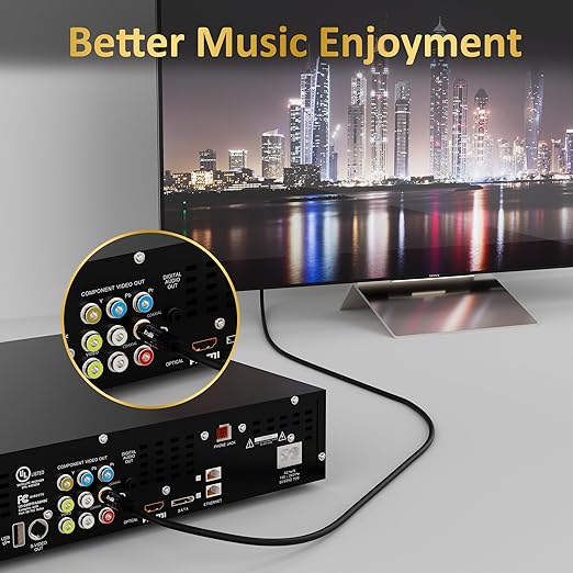 Subwoofer Cable RCA to RCA Audio Cable 100FT, Digital Coaxial Audio Cable