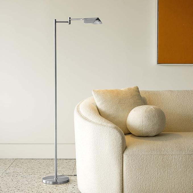 Brightech Leaf Pharmacy LED Reading Lamp, Dimmable Floor Lamp