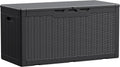 Devoko 100 Gallon Waterproof Deck Box, Resin Large Outdoor Storage Box