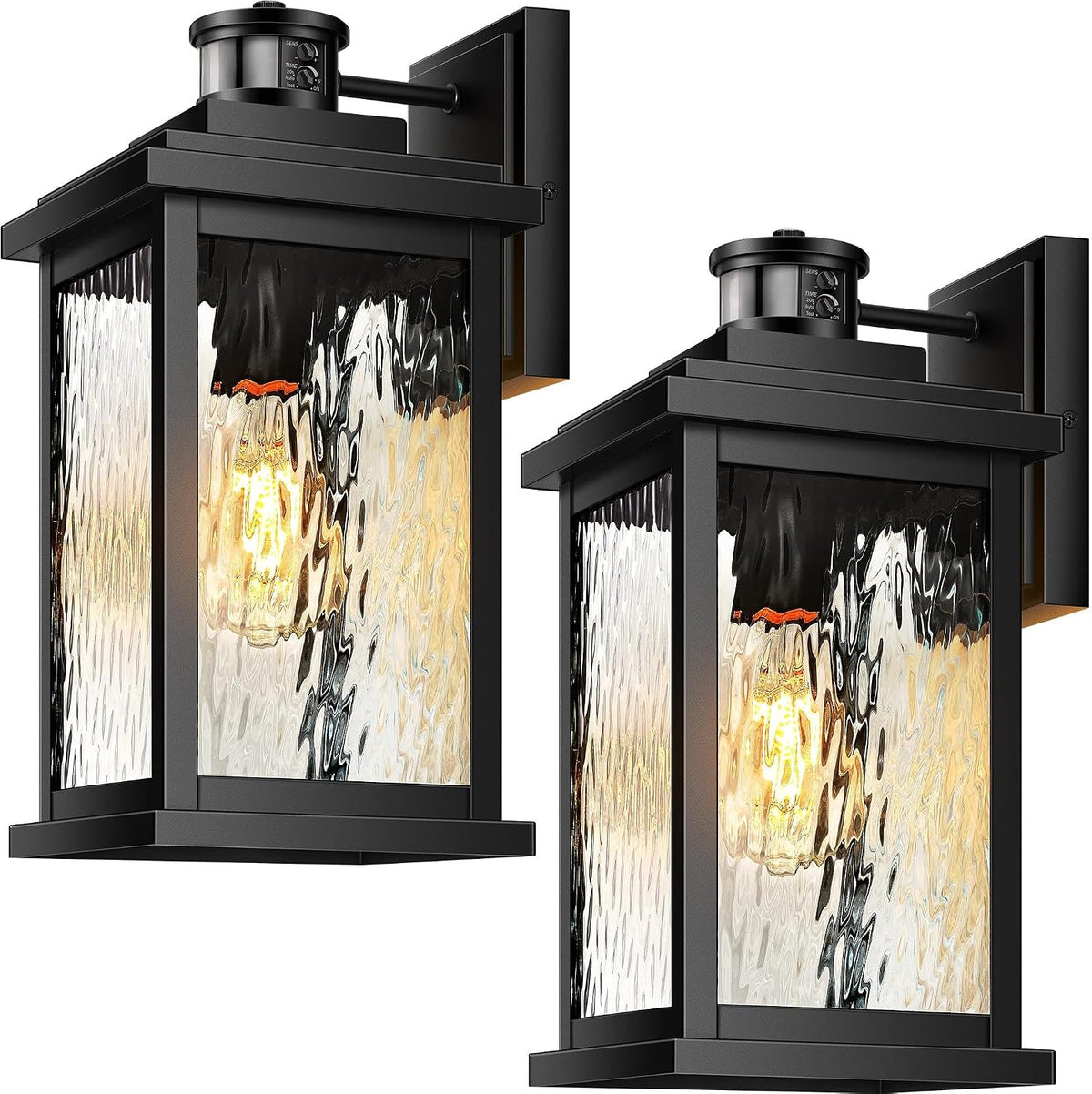 VIANIS 2 Pack Large Advanced Motion Sensor Outdoor Lights, Aluminum Waterproof
