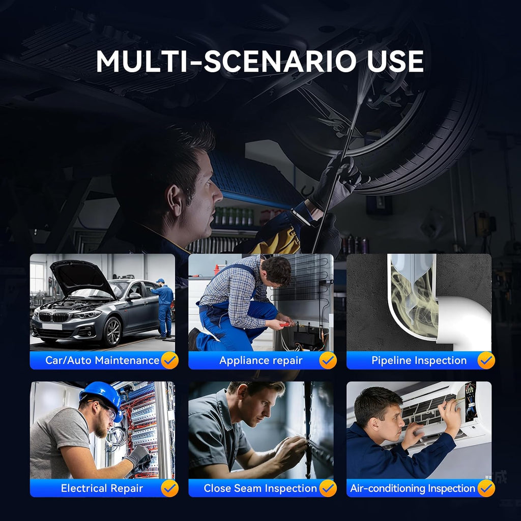 mucar e021 usb endoscope borescope, compatible with pc, view 10