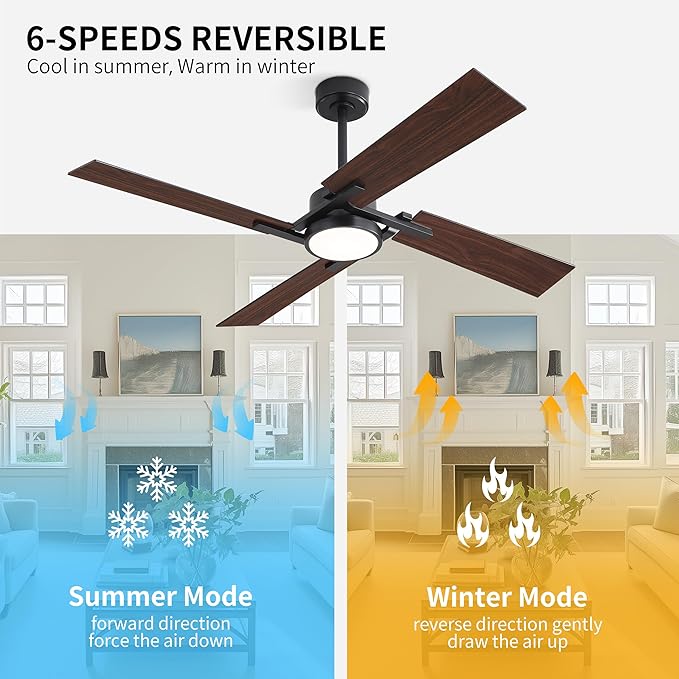 WINGBO 72 Inch Ceiling Fan