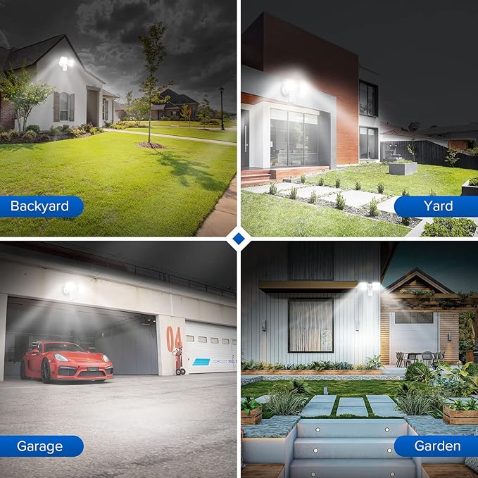 SANSI 36W 3600LM Motion Sensor Outdoor Lights, 000 Hrs Lifespan LED Flood Light