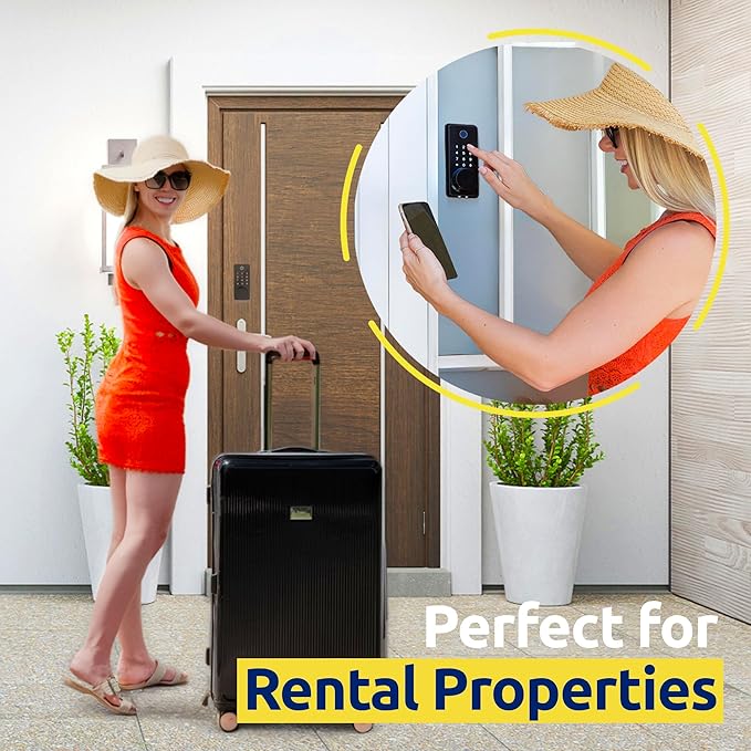 LOCKSTAR® Smart Door Lock • Keyless Entry Deadbolt Door Lock • Multiple Entry