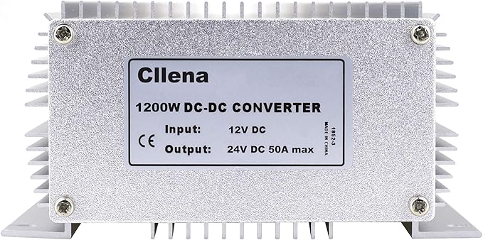 Cllena DC/DC 12V to 24V Boost Converter 50A 1200W Step Up Voltage Regulator