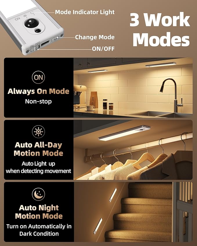 EZVALO Under Cabinet Lighting (3 Pcs)