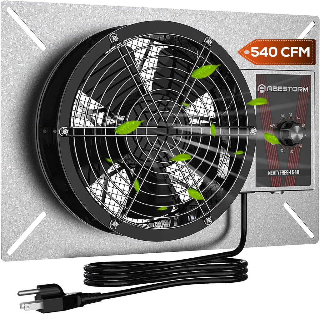 Abestorm 540CFM IP-55 Rated Crawlspace Ventilation Fan