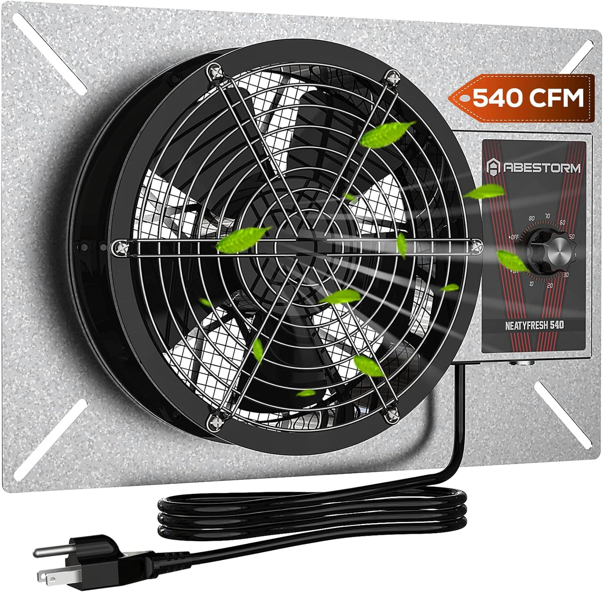 Abestorm 540CFM IP-55 Rated Crawlspace Ventilation Fan