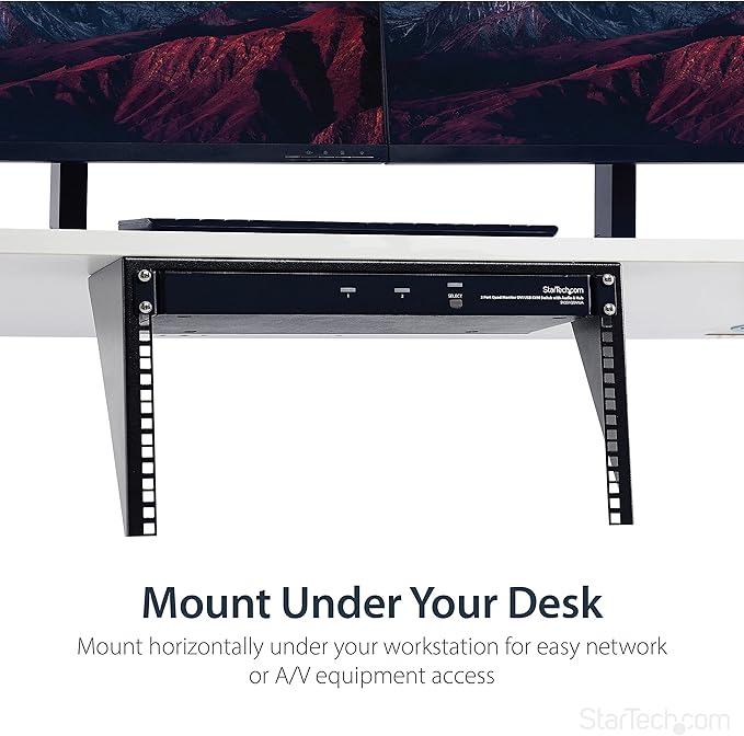 StarTech.com 6U Wall Mount Patch Panel Bracket – 19 in – Steel