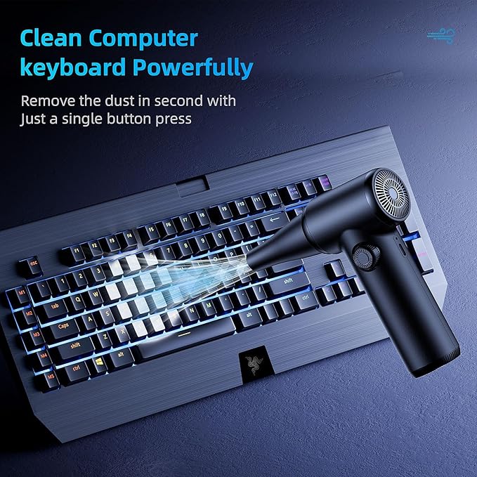 DOROBEEN Compressed Air Duster, PC Keyboard Cleaner, Replace Compressed Air Can
