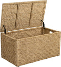 eHemco Water Hyacinth Blanket Storage Trunk, Natural, 36 x 20 x 18.5