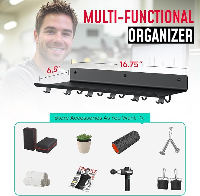 Crostice 1-Tier Floating Shelf Compatible