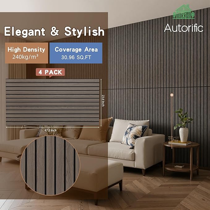 4 Pack Acoustic Panel, 47.2”x23.6” Acoustic Panels