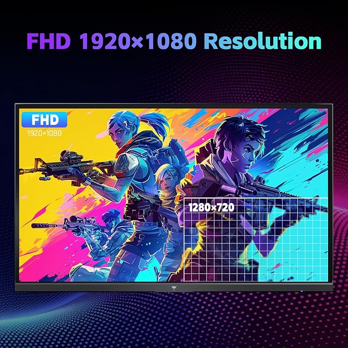 KTC 24 Inch Computer Monitor, FHD 144Hz Office Gaming Monitor, Adaptive-Sync