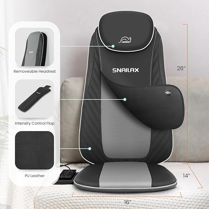 Snailax Christmas Gifts for Dad, Mom Shiatsu Back Massager