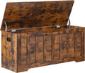 VANKILEY 43.3" Storage Chest Extra Large, Storage Bench.(Rustic Brown)
