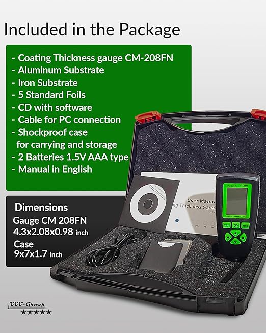 Digital Coating Thickness Gauge CM-208FN / Automatic Thickness Paint Meter