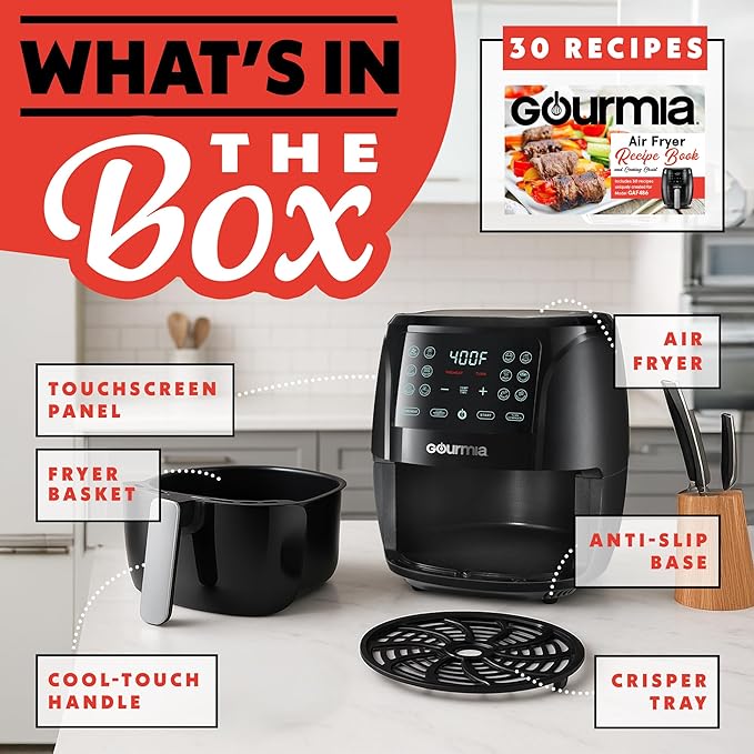 Gourmia Air Fryer - 6 Qt Large Capacity