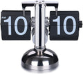 WoneNice Retro Digital Flip Down Clock -Battery Powered Internal Gear Operated